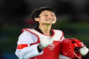 luchadores de taekwondo - foto de Wu Jingyu